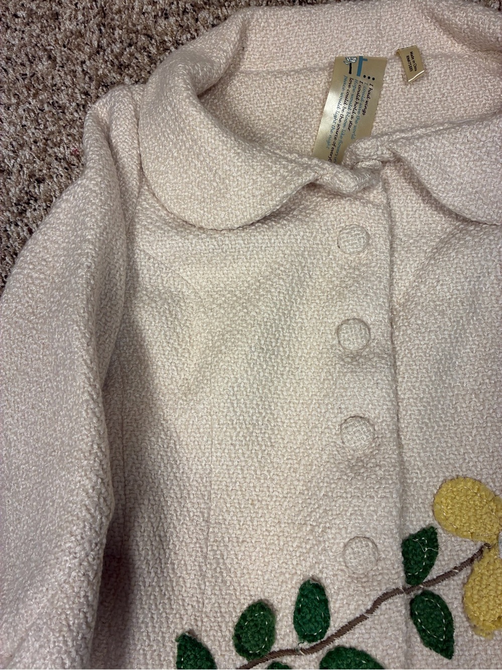 Anthropologie IF Floral Appliqué Jacket - Picture 4 of 14